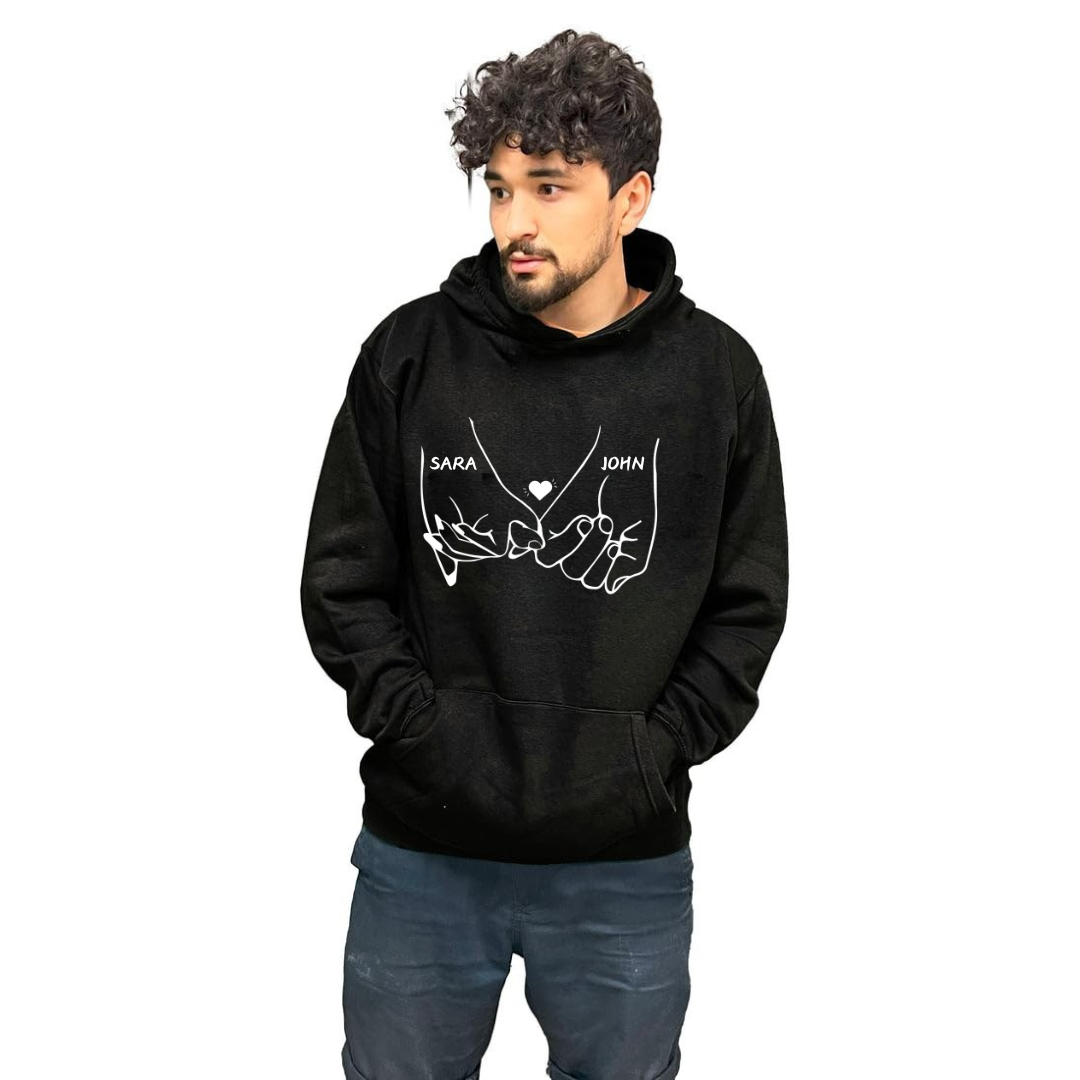 Holding Hands Couple Hoodie