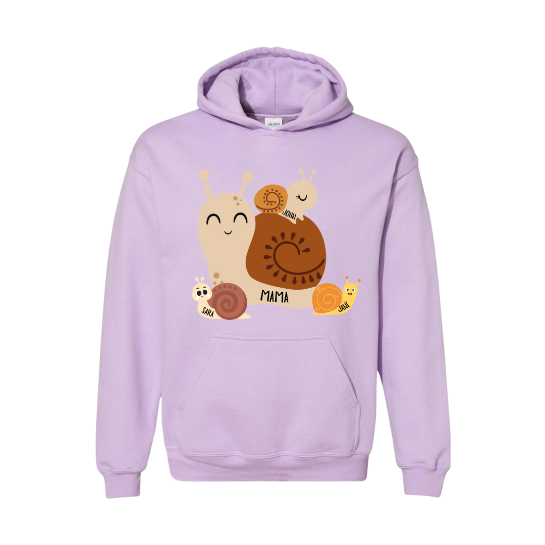 Mama Snail Personalized Hoodie