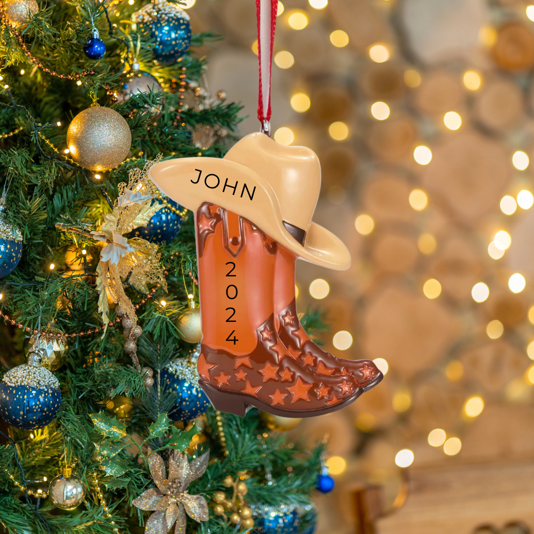 Cowboy boot ornament sales