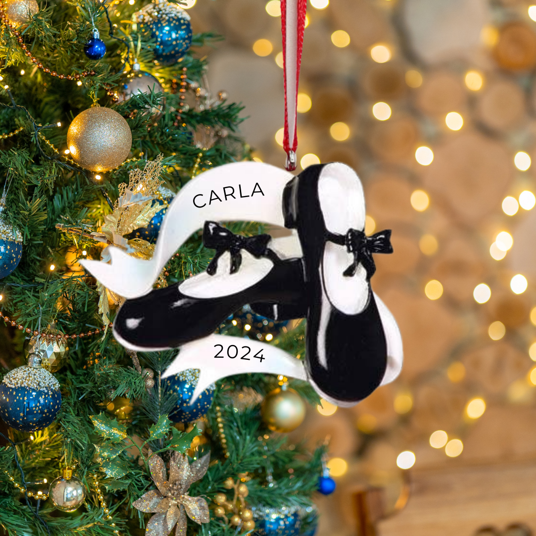 Personalized Dance Shoes Ornament Custom Holiday Gift Personalized by Santa Canada