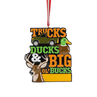 Truck, Ducks and Bucks Ornament