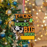 Truck, Ducks and Bucks Ornament