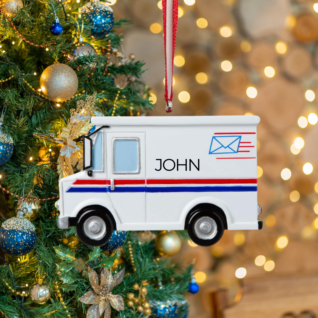 Postal Worker Personalized Christmas Ornament