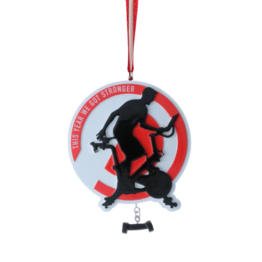 This year I got stronger- Boy Ornament