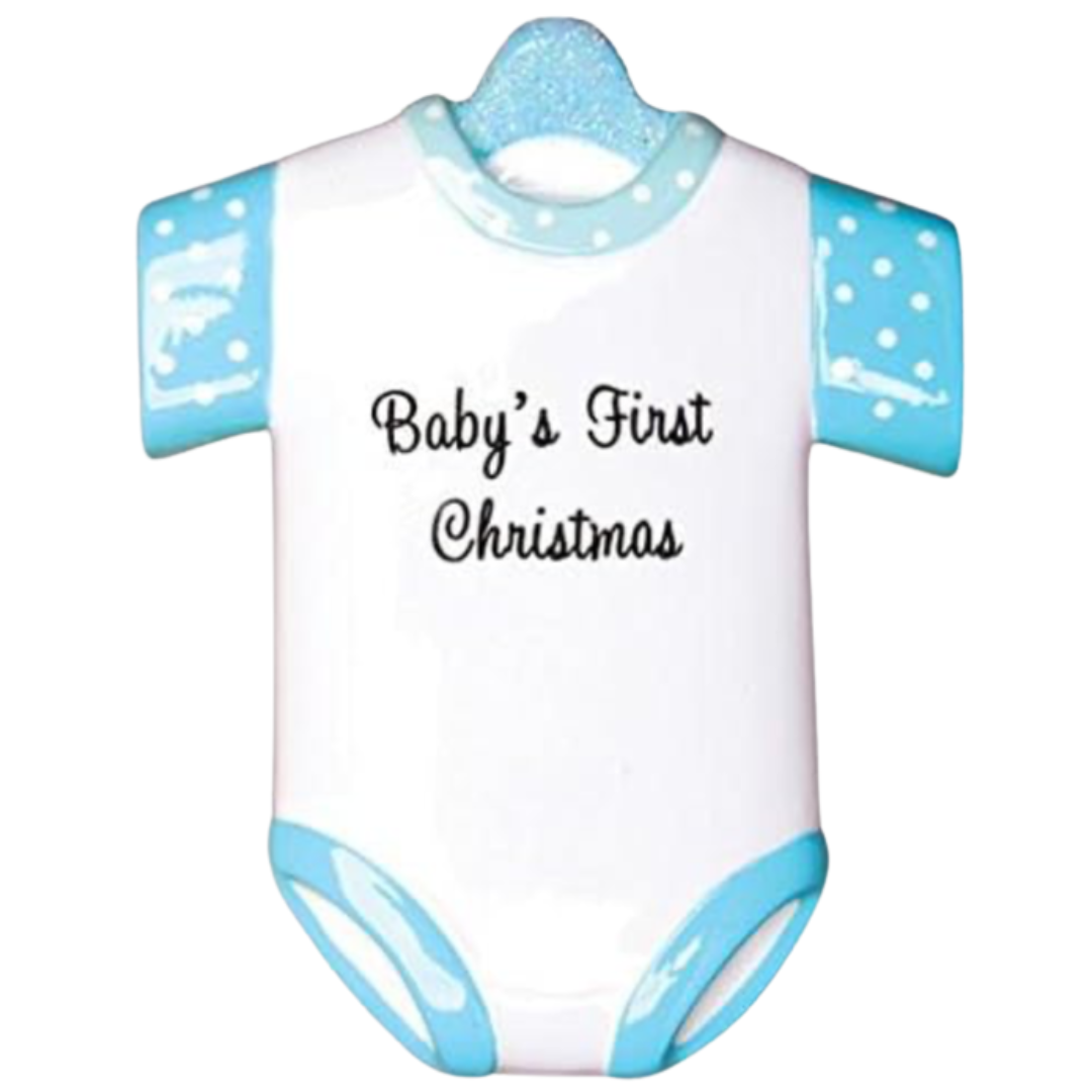 Blue Baby Onesie Ornament