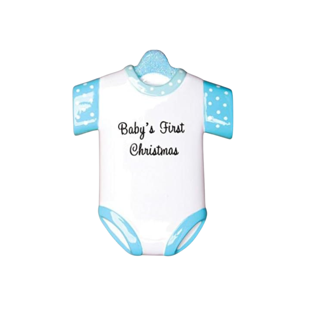 Blue Baby Onesie Ornament