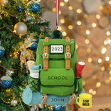Hiking Backpack "Stay Wild" Personalized Christmas Ornament