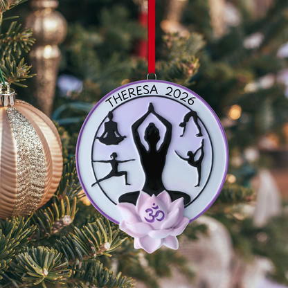 Ornement décoratif « postures de yoga »