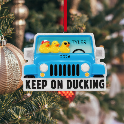 Ornement « Keep on Ducking »
