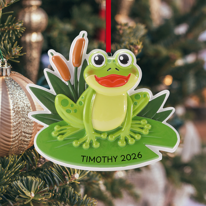 Frog on Lily Pad Ornament