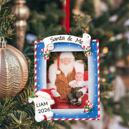 Santa & Me Frame Ornament