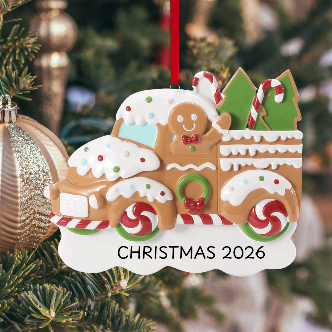 Gingerbread Truck Ornament