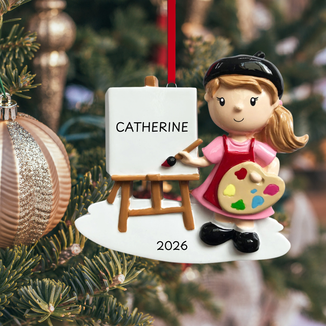 Artist Girl Ornament