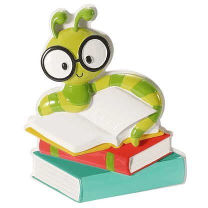 Ornement ver de bibliothèque