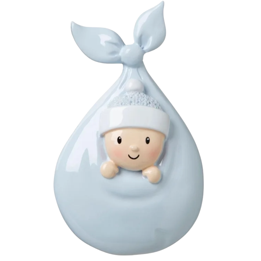 Blue Baby Bundle Ornament