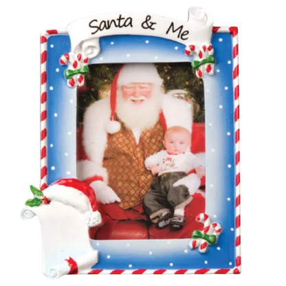 Santa & Me Frame Ornament