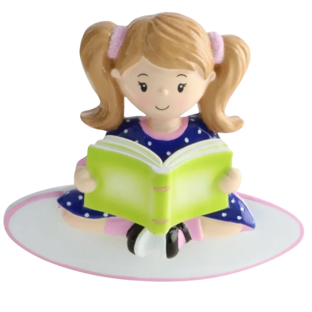 Ornement « Fille lisant un livre »
