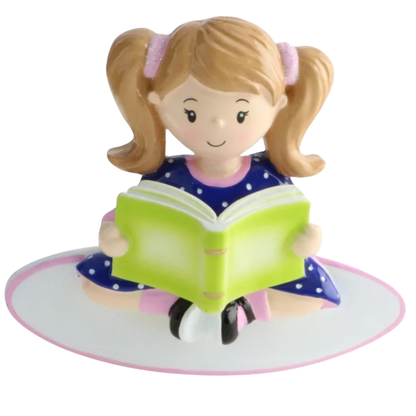 Ornement « Fille lisant un livre »