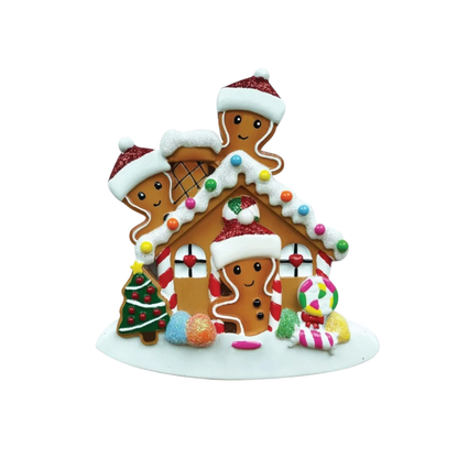 Gingerbread Family of 3 Ornament