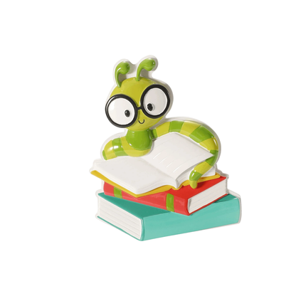 Ornement ver de bibliothèque