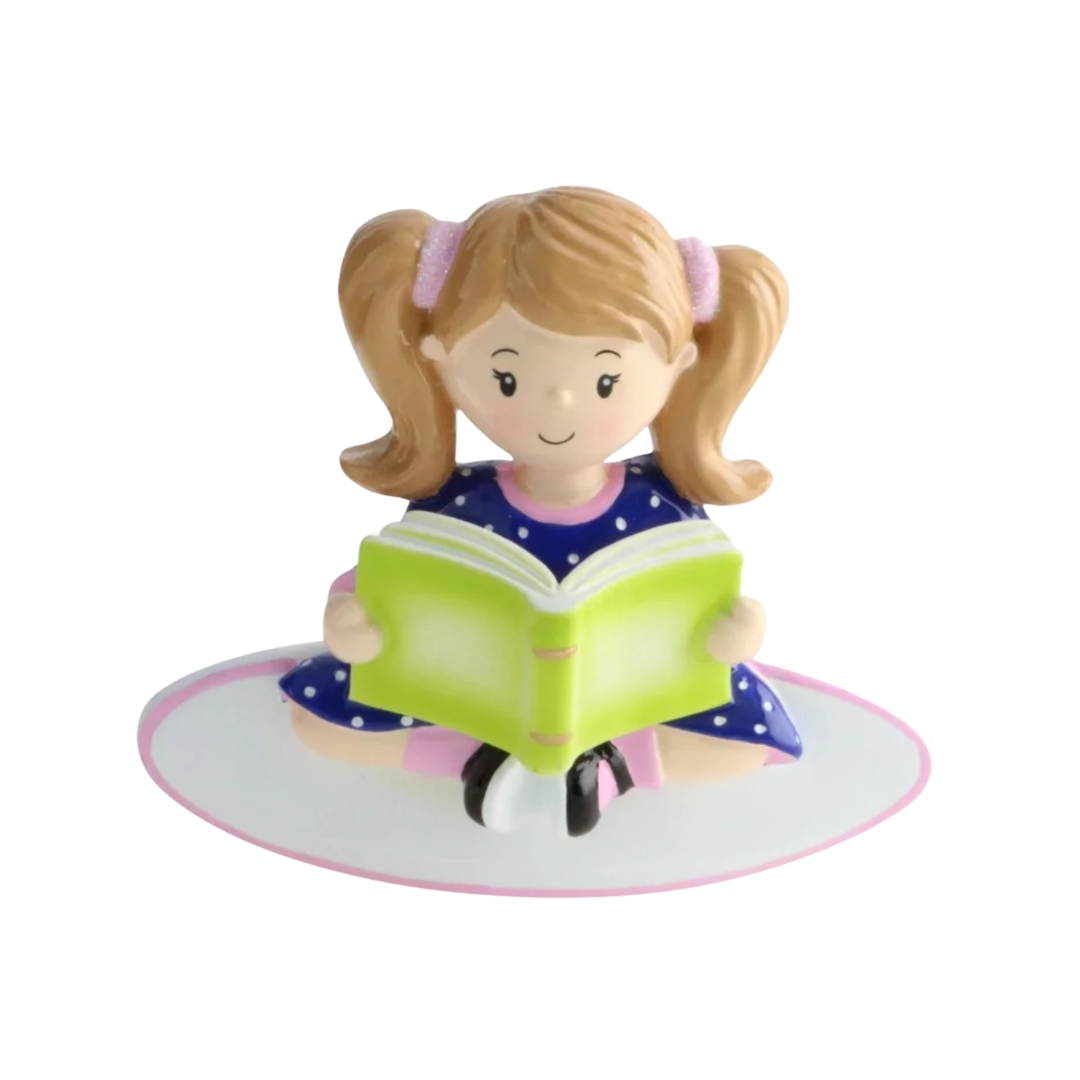 Ornement « Fille lisant un livre »