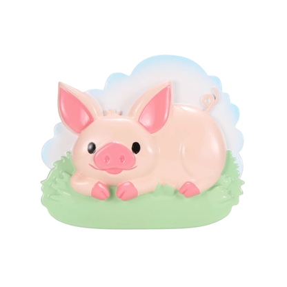 Décoration cochon sur herbe