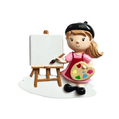 Artist Girl Ornament