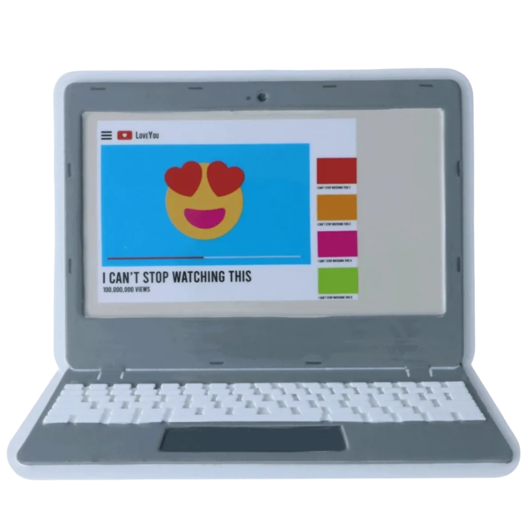 Ornement d'ordinateur portable « Watching »