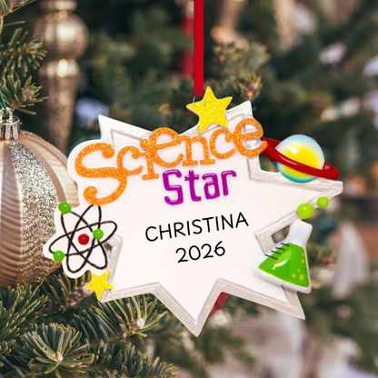 Science Star Ornament