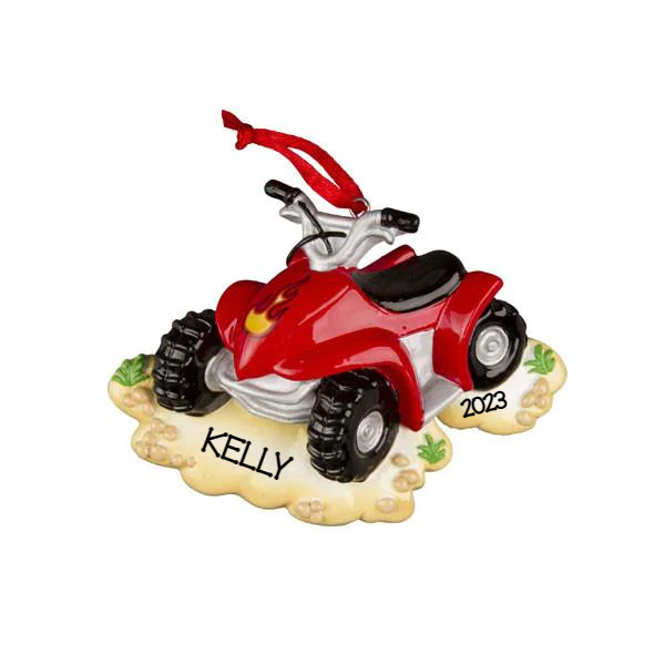 4 wheeler Ornament - Personalized by Santa