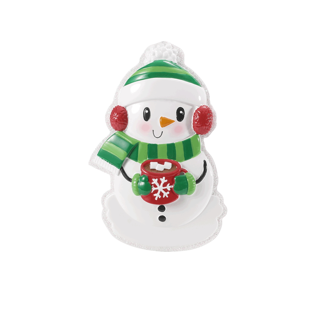 Snowman With Hot Cocoa Ornament