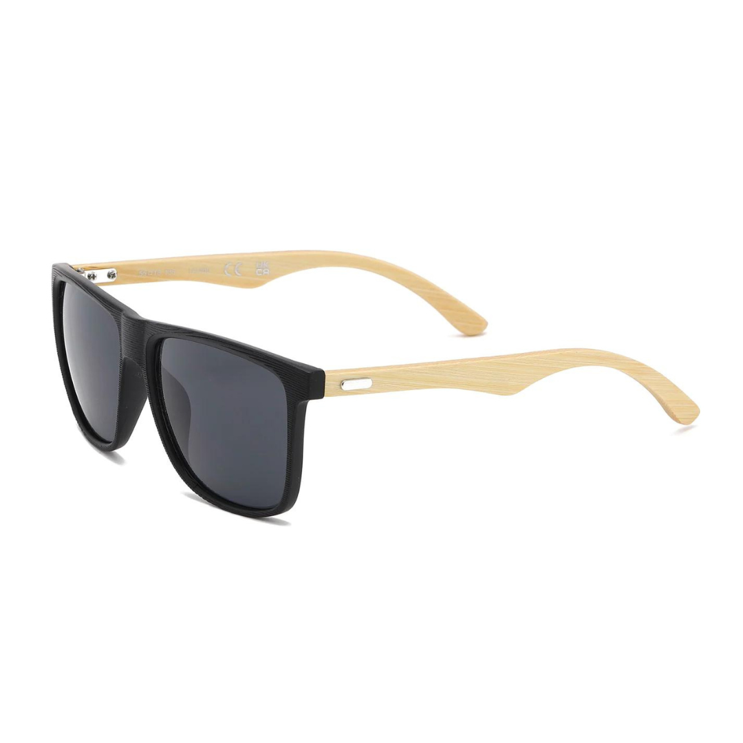 Polarized Bamboo (Square Frame) Sunglasses