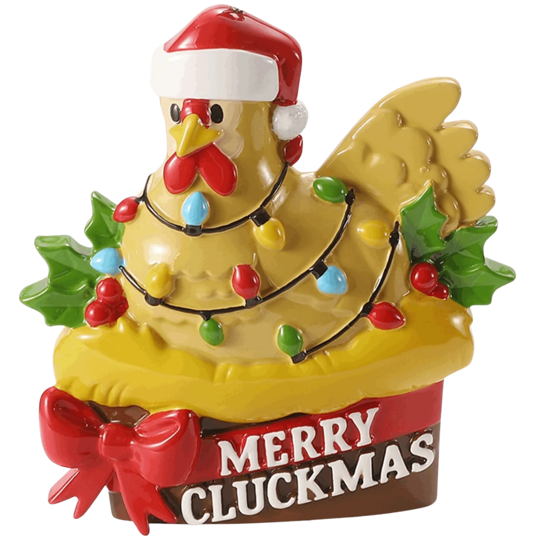 Merry Cluckmas Ornament