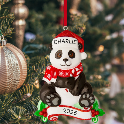 Ornement de panda de Noël