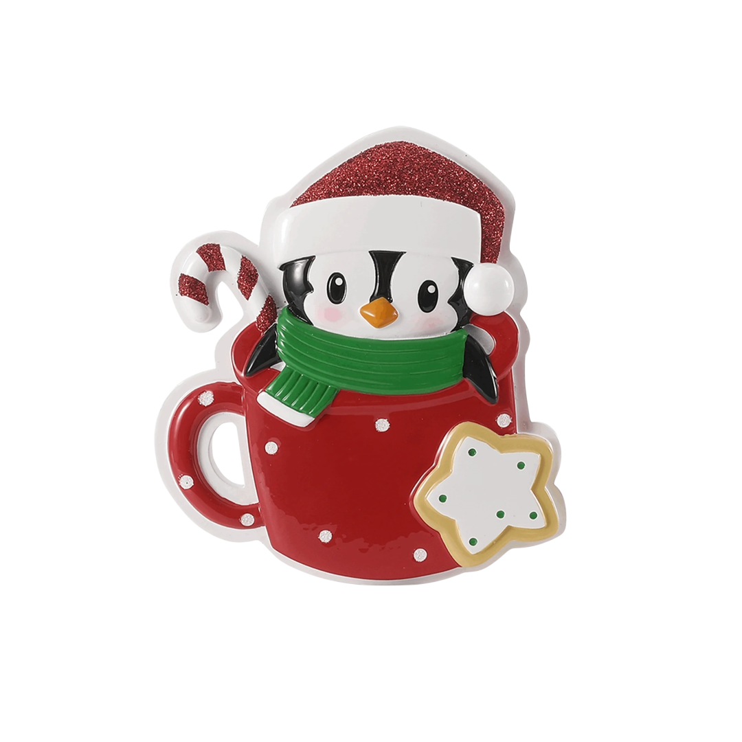 Penguin With Hot Cocoa Ornament