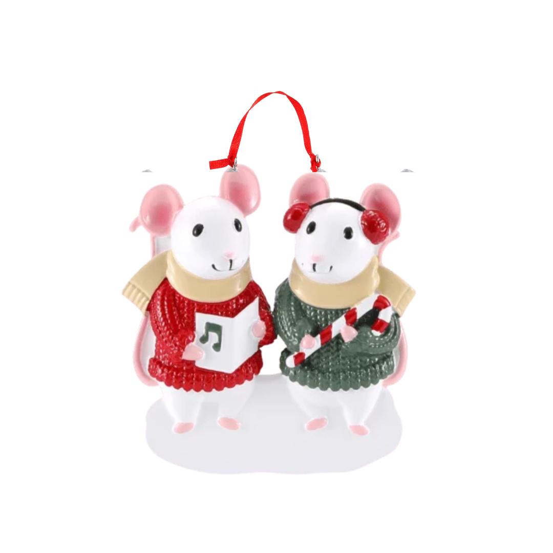Mouse Couple Ornament