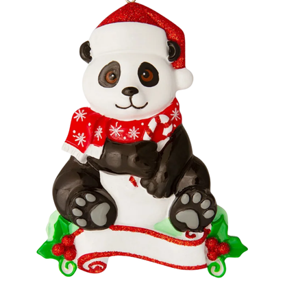 Ornement de panda de Noël