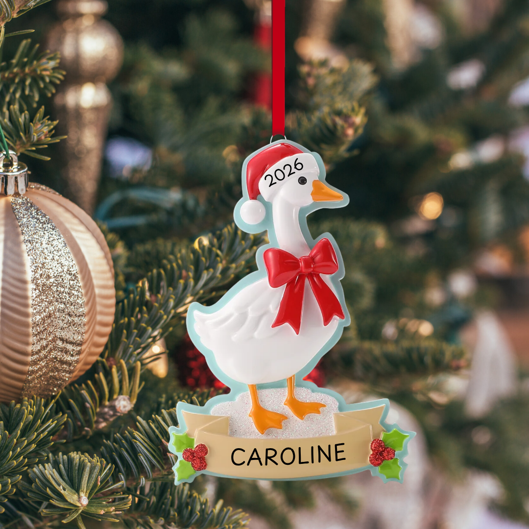 Christmas Goose Ornament