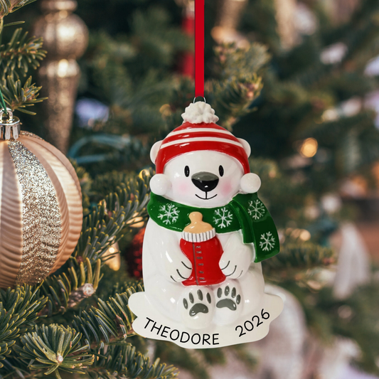 Baby Polar Bear Ornament