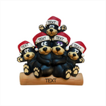 Black Bear Family of 5- Table Topper Stand Decoration
