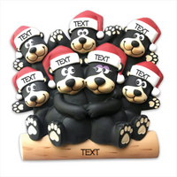 Black Bear Family of 7- Table Topper Stand Decoration