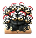 Black Bear Family of 8- Table Topper Stand Decoration