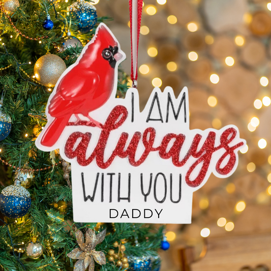 Personalized Cardinal Ornament - Custom Holiday Gift