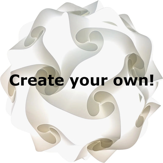 Create your own Custom Modern Puzzle Lamp. These are a new, fun and exciting way to decorate a bedroom, living room, patio and, many more.