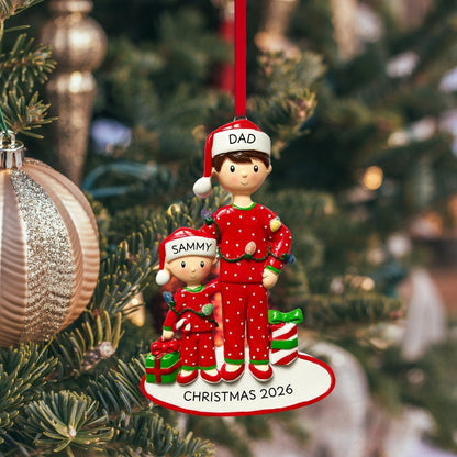 Dad with Child Ornament