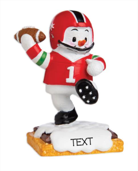 Football Snowman Ornament