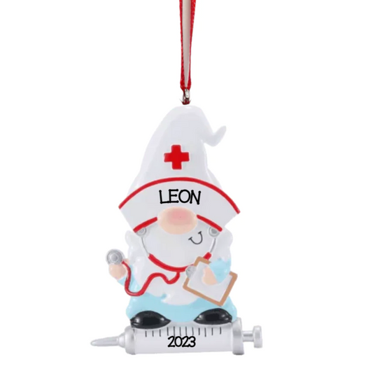 Gnome Nurse Ornament