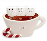 Hot Chocolate Family of 3- Table Topper Stand Decoration