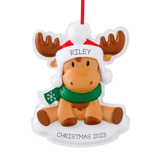 Christmas Moose Ornament