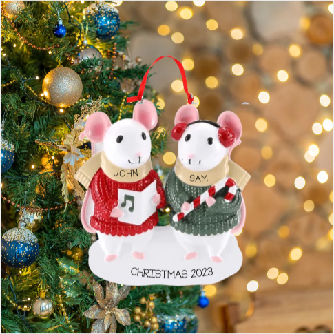 Mouse Couple Ornament